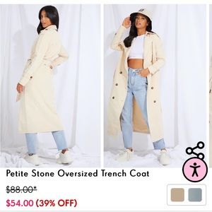 PrettyLittle Thing Petite Trench Coat